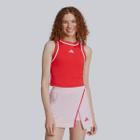 Cropped Adidas Color Block Feminino Vermelho