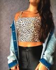 Cropped Animal Print