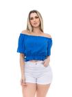 Cropped Blusa Feminina Ciganinha Ombro A Ombro Ref. 15652