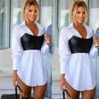 Cropped Blusa Sem Alça Modelo Corselet Preto