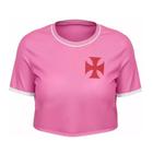 Cropped Braziline Vasco Nori - Feminino - Rosa