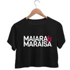 Cropped Camiseta Maiara e Maraisa Sertanejo Blusinha Feminina