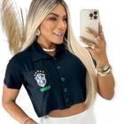 Cropped Brasil Copa do Mundo aplicação em Strass - Use criativa - Blusas  Femininas - Magazine Luiza