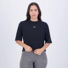 Cropped Fila Raglan Feminina Preta