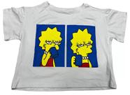 Cropped Lisa Simpson Simpsons Baby Look Feminina SF449 SF450 RCH