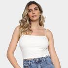 Cropped Lunender Canelado Tracy Feminino