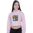 Cropped Moletom Feminino Lilo stitch And Groot