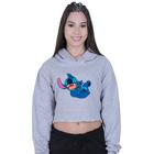 Cropped Moletom Feminino Lilo Stitch Sapeca