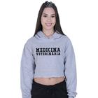 Cropped Moletom Feminino Medicina Veterinaria Escrita