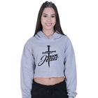 Cropped Moletom Feminino Team Jesus Cristo