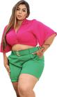 Cropped Plus Size Blusinha Plus Tamanho Grande Feminino