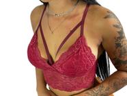 Cropped Strappy Tecido De Renda Toque Suave R12