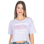 Cropped T-Shirt Feminina Algodão Com Estampa Manga Curta