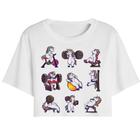 Cropped T Shirt Feminino Casual Curto Algodão Unicornio Academia