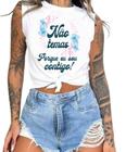 Cropped T-Shirts Feminino Estampado - Cristã- Várias Estampas 04