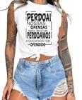 Cropped T-Shirts Feminino Estampado - Cristã- Várias Estampas 09