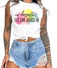 Cropped T-Shirts Feminino Estampado - Cristã- Várias Estampas 14