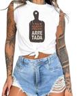 Cropped T-Shirts Feminino Estampado Várias Estampas 63