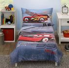 Crown Crafts Produtos Infantis Disney Cars 4 Piece Toddler Bedding Set - Speedy Frenzy - Crown Crafts Infant Products