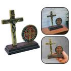 Crucifixo de Mesa com Medalha de São Bento
