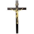 Crucifixo de Parede São Bento Madeira 30 cm - Com Cristo