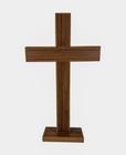 Crucifixo Para Parede ou Mesa de Madeira Jesus Cristo Grande