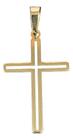 Crucifixo Vazado Ouro 18k Maciço 15 mm Peso 1 Grama