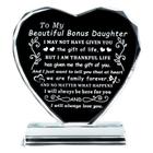 Crystal Heart Keepsake YWHL Bonus Daughter Presentes