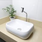 Cuba banheiro apoio retangular com torneira valvula sifao e flexivel