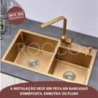 Cuba Cozinha Dupla Gourmet 78x43cm Luxo Moderna Premium Com Acessórios Dourado, Inox ou Black - ROCCO