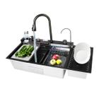 Cuba cozinha gourmet inox 304 preta multifuncional com calha - Stillus Home