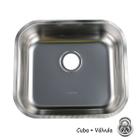 Cuba Cozinha Gourmet Pia Aço Inox 40x35cm Prof. 11cm