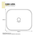 Cuba De Apoio Banheiro Mármore Sintético Luna Areia Cozimax