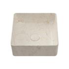 Cuba De Apoio Para Banheiro Quadrada Slim Louça Cerâmica 31 cm Crisoprásio Pingoo.casa - Marmorizado Gold