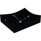 Cuba de Apoio Retangular Para Banheiro Lavabo C01 ML44W Preto - Lyam Decor