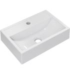 Cuba de Apoio Retangular Para Banheiro Lavabo C01 Q450 Branco - Lyam Decor