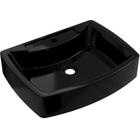 Cuba de Apoio Retangular Para Banheiro Lavabo C01 RT50 Preto - Lyam Decor