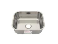 Cuba de embutir tramontina basic 40 bl em aço inox 40x34 cm