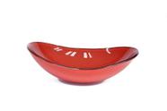 Cuba De Vidro Oval 55Cm Vermelho Ferrari