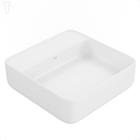 Cuba deca apoio quadrada com mesa l.11040.m.17 branco 400mm