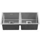 Cuba Dupla Cromada Cozinha Gourmet Moderna em Aço Inox 304 com Válvula Inovartte ICB01