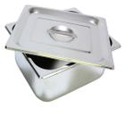 Cuba Gastronomica Inox com tampa 1/2x150 Gn Buffet Cozinha - JMA-INOX