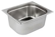 Cuba GN 4 Litros 1/2x100 Aço Inox RETANGULAR Para Fritadeira Elétrica - DUVOLT Metal