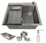 Cuba Gourmet Quadrada Aço Inox 304 Escovada 44X44 Acessórios - Stillus Home