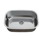 Cuba para Cozinha Pia Inox N1 46x30x15cm Alto Brilho com Válvula GhelPlus