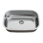 Cuba para Cozinha Pia Inox N1 46x30x17cm Polida com Válvula GhelPlus