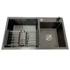 Cuba Pia Cozinha Premium Dupla Inox 304 Preto 78x43cm - DECORPLACE