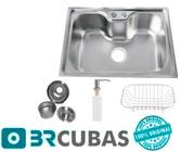 Cuba Pia Gourmet Cozinha em Aço Inox Com Acessórios 50x40 - BR CUBAS