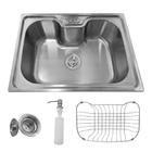 Cuba Pia Gourmet Luxo Prizi Aço Inox 201 42x60cm Kit Completo - 6042