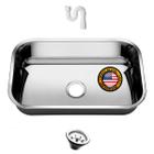 Cuba Pia Numero 2 Cozinha Inox 304 American Steel 56x34x17